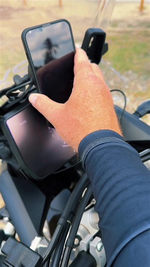 Solid Motorcycle Phone Mount Setup
