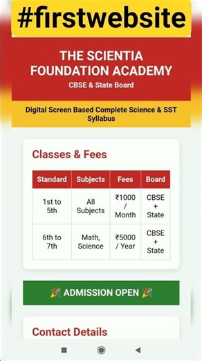 I am Abhinav i made this official website for a tution class for free with the help of html coding