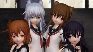 【MMD艦これ】 暁響電雷 「Lovesick Girls」