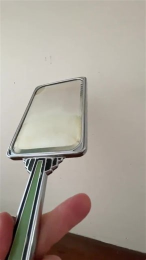 Vintage Art Deco Hand Mirror: Victorian Woman in Yellow Dress - Etsy