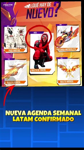 LLEGÓ LA NUEVA AGENDA SEMANAL LATAM CONFIRMADO #sigueme❤️ #freefire #freefirelatam #freefirethofficial @Garena Free Fire LATAM @TikTok