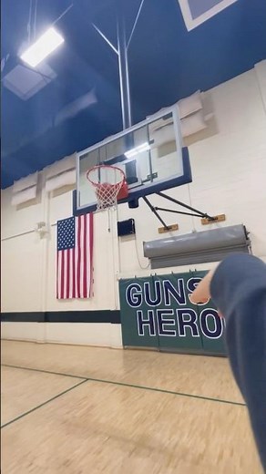 One handed shottt🏀 #basketball #trickshots #tuff #firsttry #bestshorts