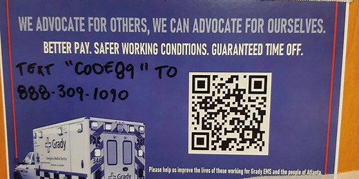 Grady EMS employees in the early stages of trying to unionize