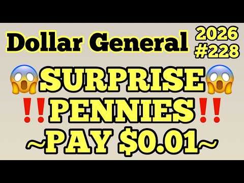 2026#228💥Dollar General Couponing😱SURPRISE PENNIES‼️PAY $0.01‼️MUST WATCH👀👀