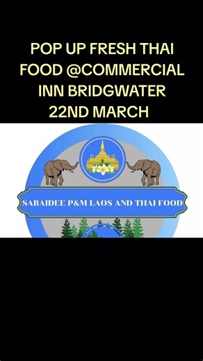 HERE NOW TODAY ONLY AT THE COMMERCIAL INN PUB 22nd MARCH #popup #foodtok #thai