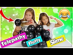 TWIN TELEPATHY FLUFFY SLIME CHALLENGE!!! en français