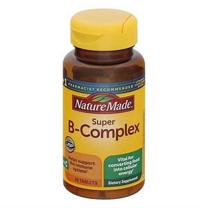 Nature Made Super B-Complex with Vitamin C and Folic Acid, 60 Tablets