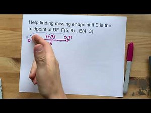 Find the endpoint given the midpoint