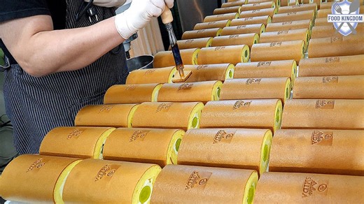 34K views · 985 reactions | Roll cake filled with green grape making skill | Awesome Fresh Food | Facebook