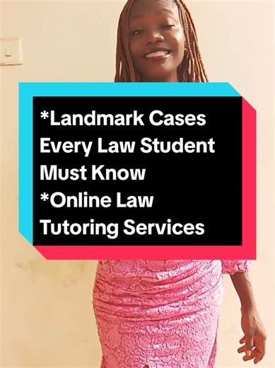 Essential Landmark Cases for Law Students to Study