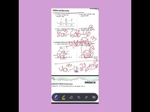Solved papers on Algebraic Expression for grade 7