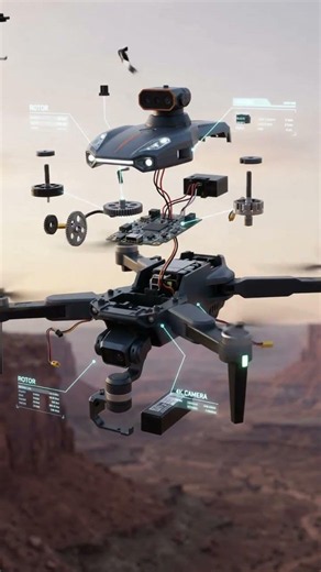 Inside a Drone: 3D Exploded View! 🤯 #shorts
