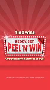 Get Reddy to Peel ‘N’ Win at Shell Reddy Express & Shell Coles Express! Over $46 million in prizes to be won*  *T&Cs apply. AU res 16 +. Ends 11:59pm AEDST 04/12/24.: TP/03666. TP24/01568. T24/1220. | Shell | Facebook