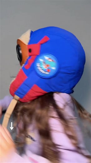 Cute winter pilot hat with aviator #winter #kid #hat #funny #cute