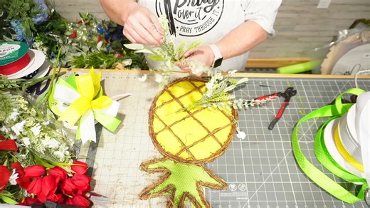 🍍🎀✨ Transforming a plain pineapple twig door hanger into a gorgeous botanical wonder! 🌿🌟 Dive into this DIY adventure with me as we add a splash of greenery and a hint of elegance. Watch closely and discover the secrets to crafting your own nature-inspired door décor! 🌺💫 And hey, if you're craving more creative inspiration, there's a special place called Melissa's Creative Table waiting for you. Check out my profile for the scoop! #CraftyCreations #DIYDelight #ExploreYourPassion 🎨🔗 | Sma