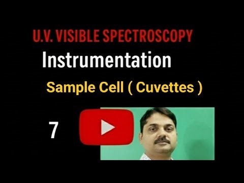 Sample Cell (Cuvettes), U.V. Visible Spectroscopy (Instrumentation)