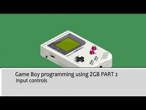 Gameboy Programming using ZGB Part 2 : Input controls
