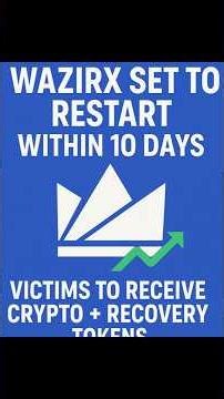 WazirX वापस आ रहा है! 🤯 निवेशकों को मिलेगा Recovery Token #shorts