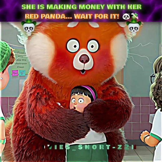 "HER RED PANDA TURNED INTO CASH 🐼💰" | Turning Red Movie Edit #edit #shorts
