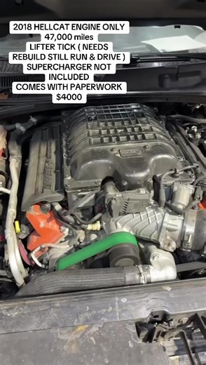 2018 Hellcat Engine For Sale with Low Mileage