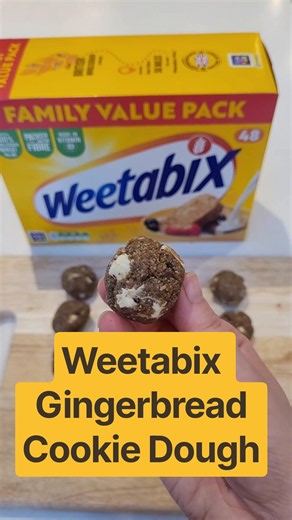 Weetabix Gingerbread Cookie Dough Bites | Lunchbox Prep