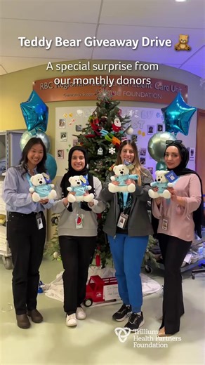“It feels like home.” ❤️ Thanks to our incredible monthly donors, our youngest patients like 3-year-old Franco and 11-year-old Jeimilly received a special teddy bear delivery at Trillium Health Partners’ Credit Valley Hospital. For families navigating treatment, your kindness brings light and comfort when they need it most. 🔗 A small monthly gift helps create moments of magic year-round: https://trilliumgiving.ca/stories/compassion-meets-community | Trillium Health Partners