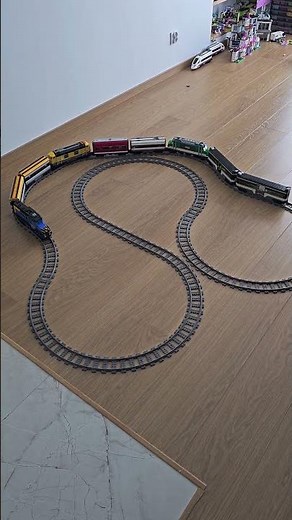 LEGO mega mix train - 3 freight engines, 6 passenger cars!