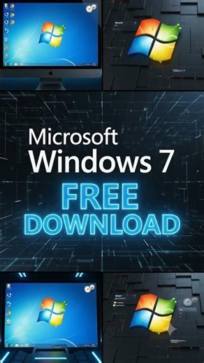 Microsoft Windows 7 Free Download 🚀 | Latest Version (Link in First Comment) #windows