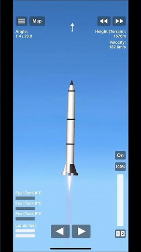 PGM-11 Redstone superior. #sfs #bp #missile #spaceflightsimulator #rocket #usa