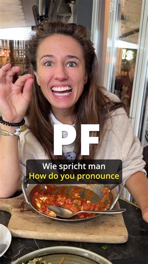 How to pronounce “pf” in German? It’s not “p-f”… it’s “pf” – one sound! Like: Pfanne, Pflaume, Pferd 🐴 These words melt together when you say them. Tricky at first… but so satisfying when you get it right! ✨ Follow @learngermanwithanja for more fun tips like this! #learngerman #deutschlernen #germanlanguage