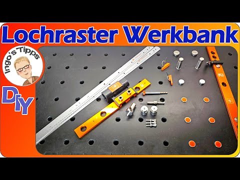 Precise hole pattern for the workbench with UJK Parf MK II Guide System by Axminster Tools | Ingo...