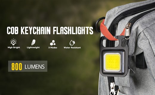 Watch COB Keychain Flashlights on Amazon Live