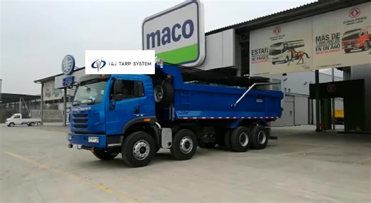 Dump Truck Tarp System 4 Spring Electric Aluminum Flip Tarp Kit up to 24' Long