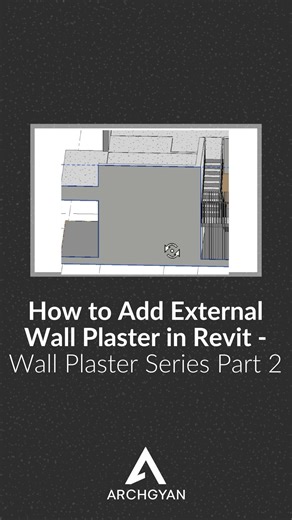 @archgyanacademy on Instagram: "How to Add External Wall Plaster in Revit - Wall Plaster Series Part 2 In this step, we complete the remaining external plaster by adding walls from finish floor slab top to parapet level, using Auto Join and Lock and base offsets for quick alignment. The Complete Revit 2026 Course for Architectural Design link - https://www.udemy.com/course/the-complete-revit-course-for-architectural-design/?couponCode=CP130525 If you would like to learn more about revit, head to