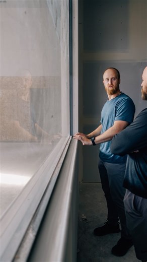 One of the coolest features in this home is this window that swings up and opens to the outdoors — creating a seamless connection between inside and out. With a continuous countertop running both indoors and outdoors, it’s the perfect setup for entertaining. Guests can gather, sit, and connect on either side without missing a beat. Details like this are what make a home feel intentional, functional, and made for hosting. | Dennis Miller Homes
