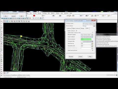 12d Model Survey - 24.0 Creating Contours And Labels For Export