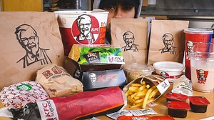 27K views · 717 reactions | This is a throw back to when i was in germay taking on KFC's fmaily bucket with more food! | Nathan Figueroa | Facebook