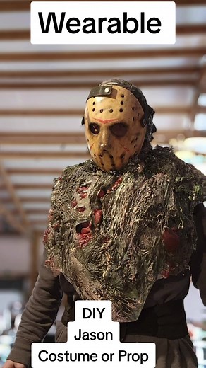 DIY Jason Costume Body Suit Or Prop #fridaythe13th #jasonvoorhees #Halloween #Prop #costume #DIY