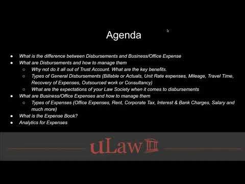 uLaw Webinar - CPD - 7th Nov 2025 - Law Office Expense Management