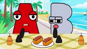 字母A和B今天吃超级辣的火鸡面和寿司三文鱼_17