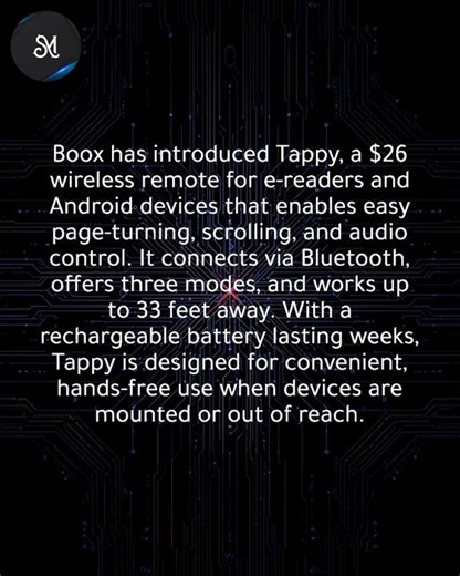 Boox unveils Tappy, a wireless remote for easy page turning