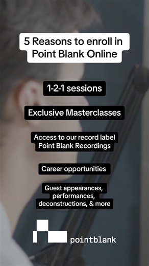 11K views · 1.2K reactions | Step inside the music industry at pointblank Online. Join the award-winning online music school trusted by thousands of producers, DJs, and vocalists worldwide. Learn from industry pros. Build your sound. Launch your career, wherever you are. ⠀ Flexible courses. Pro level results. Spots filling fast! Enroll today. | pointblank music school | Facebook