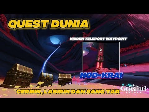 Hidden Teleport WAYPOINT - 3 Chest Quest Dunia| Nod-krai Genshin impact ✨