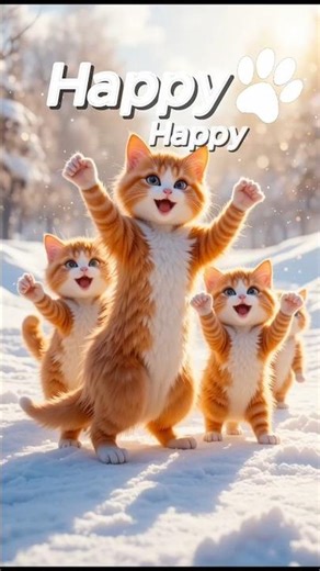 Happy Happy Dancing CAT..🐱💃 #happy #catvideos #cat #funny #trendingcats
