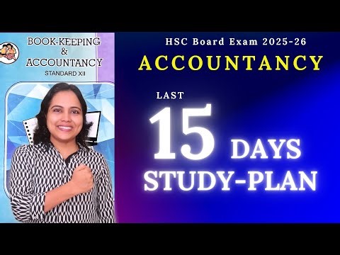 Sirf 15 din mein poora ACCOUNTS | Class 12 Accountancy Complete STUDY-PLAN ✅ Maharashtra Board 25-26