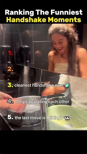 Ranking The Funniest Handshake Moments🤝😂 #funny