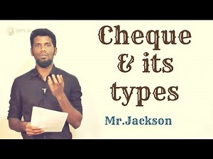 Cheque & its types | Banking awareness | Tamil | Mr.Jackson