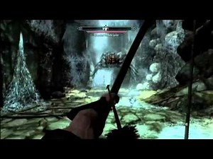 Skyrim - How to Kill A Giant Frost Spider