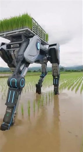 Futuristic Rice Planting Robot | The Harmony Revolutionizes Farming Fast