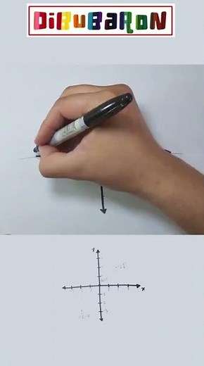 How to draw a Cartesian plane step by step | Easy drawing | Quick draw